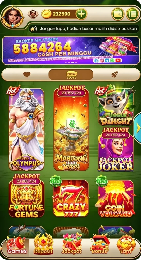 Tampilan utama aplikasi winsortoto APK Terbaru: Download Cepat dan Gratis yang intuitif dan efisien.