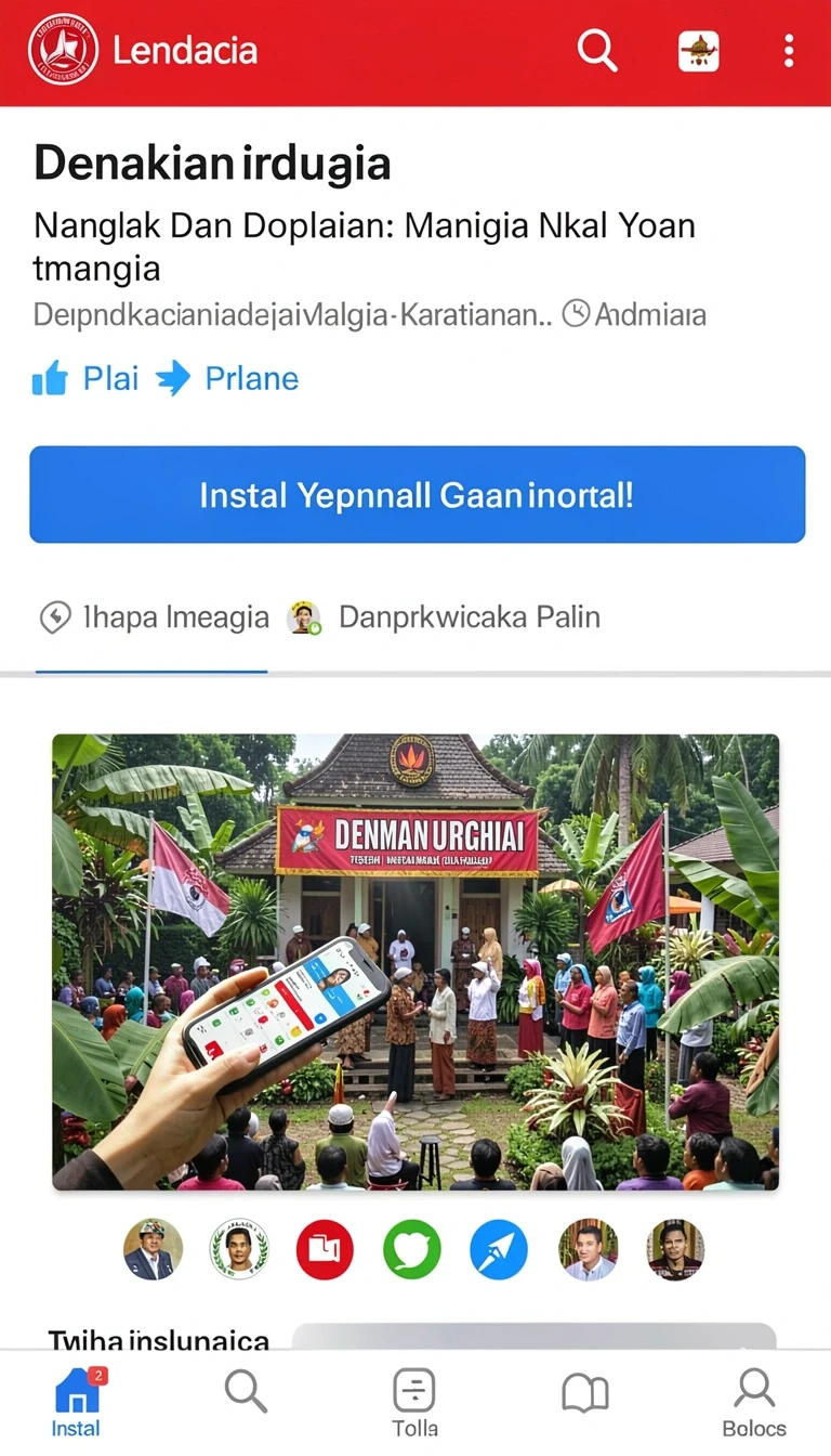 Tampilan utama aplikasi pp444 Versi Terbaru untuk Android Tanpa Ribet yang intuitif dan efisien.