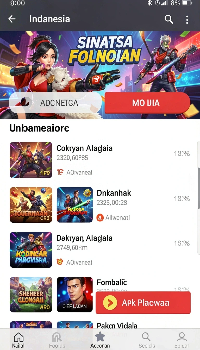 Tampilan utama aplikasi Download rejekihub APK Terbaru untuk HP Android yang intuitif dan efisien.
